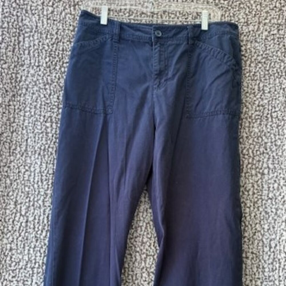 KIM ROGERS Dark Blue Casual Pants